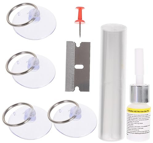 MOLUCKFU 1satz Auto Reparatur Kit Für Windschutzscheibe Kratzer Und Rissreparatur Einfach Anzuwenden Minimiert Aussehen Von Schäden Und Stoppt Rissbildung