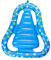 Toddmomy Colchoneta Flotante Inflable para Piscina De Perros Colchón Flotante De PVC para Mascotas 125 X 97 Cm Almohadilla De Actividades
