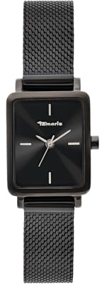 Tamaris Damenuhr - Elegante Damen Armbanduhr mit schmalem, selbstkürzbaren Meshband aus Edelstahl, 3ATM Wasserdicht