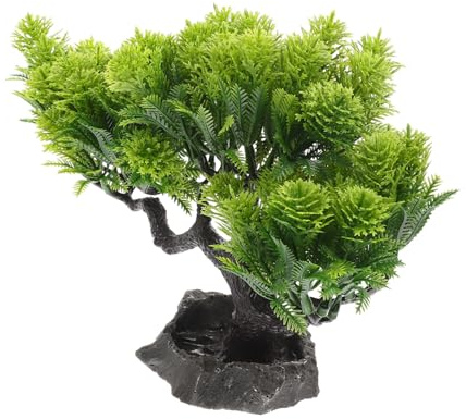 Gatuida Naturgetreue Kiefernmodellfigur für Sushi Teller Dekoration Kunststoff Grün 1 Dekorative Figur für Japanische Speisen