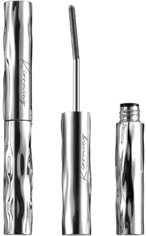 IronEye | Natürliche, verlängernde und pflegende Mascara Erlängernde Wimperntusche mit borstenloser Metallwimpernbürste - 3D Curling, wasserdicht & langanhaltend