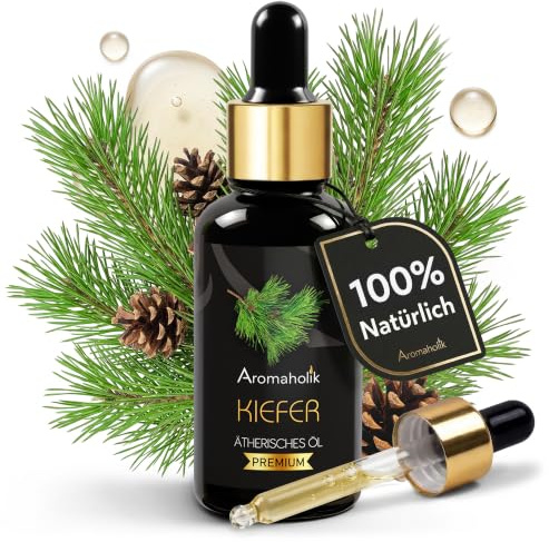 Kiefernöl BIO 100% natürlich 30 ml - Ätherisches Öl für Aromadiffuser, Sauna & Massage, Duftöl für Duftlampe, Raumduft, Aromatherapie, Spa und Wellness Aromaholik