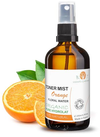 B.O.T Cosmetic & Wellness - Natürliches Orangenblütenwasser Hydrolat 250 ML | Haarpflege, Make-Up Entfernung, After Shave | Für fettige Haut, 1er Pack
