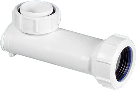 McAlpine 1-1/4 Self Closing Space Saver Basin Waste Trap WHB-1 | Compact Anti-Odour Trap for Cloakrooms & Basins | Horizontal Outlet | Hygienic, Durable Design