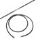 Kautschuk Halskette Halsband mit Edelstahl Bajonettverschluss Drehverschluß, ca. 3mm Durchmesser (60)