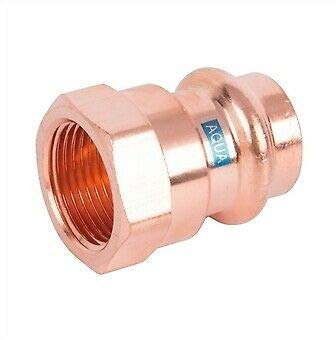 Pressfittings Kupfer V Konturen Alle Varianten Trinkwasser Gas Heizung (Übergang IG, 22x1)
