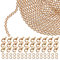 Kurtzy Goldene Kette zum Ketten Selber Machen Schmuck Herstellen - 10m x 1,5mm Eisen Gliederkette Gold, 30 Karabinerhaken & 30 Geteilte Sprungringe - DIY Ketten Set Selber Machen für Männer & Frauen