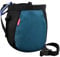 MoKo Klettern Chalkbag, Bouldern Magnesiabeutel mit Einstellbar Gürtel & Karabinerclip Kordelzug Chalk Bag Boulderbag für Klettern Gewichtheben Gymnastik Crossfit - Schwarz & Königblau