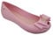 IVACHY Womens Jelly Ballet Shoes, Bow Details Slip-On Flats, Comfy Ladies Casual Wear Every-Day Closed Toe Ballerina Pumps Pink