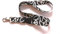Schlüsselband/Landyard/Halsband - Peace PACE Zeichen auf schwarz - Keyholder/Strap