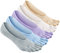 ZAKASA Calcetines con punta para mujer 5 pares de calcetines de algodón con cinco dedos para deportes, correr, caminar, coloridos EU 35-41