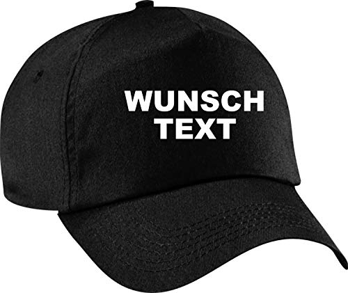 Shirtinstyle Basecap, mit deinem Wunschtext Bedruckt, super Geschenkidee, Mütze Kappe Hut Cap, Farbe Schwarz