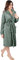 NY Threads vestaglia da donna con collo a scialle, morbida e soffice, abbigliamento per la notte e per il relax, X-Grande, Grigio Acciaio
