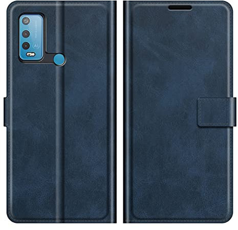 Kezaizhe Custodia per Wiko Power U30 PU Pelle Wallet Protettivo Cellulare Flip Cover per U30 Wiko Power U30 U 30 a Portafoglio Telefono con Magnetica (Blue)
