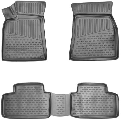ELMASLINE Design 3D Gummimatten Set für Mercedes-Benz GLB (X247) 2019-2025 | Fußmatten hoher Rand