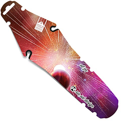 Riesel Design® - rit:ze - Mudguard für den Sattel/Rennrad Schutzblech hinten - einfach installierbares Fahrrad Schutzblech/Hinterrad Steckschutzblech in modernen Designs & für Jede Radgröße - Space