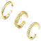 ORAZIO Zehenring Silber 925 Damen Mädchen Offene Zehenringe Verstellbare Platinbeschichtung Hypoallergen Kleiner Fingerring Pinky Ring Gold Einfacher Toe Ring Set Fußschmuck