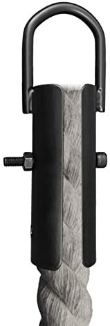 Voiakiu Climbing Rope Buckle - Rope Climb Workout Rig Mounting Hook - Rope Closure Garage Fitness Equipment with Carabiner Hook Strength Training Home Safety Indoor