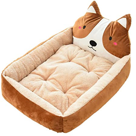 Kuscheliges Hundebett Bezug Abnehmbar Und Waschbar Hundekorb Mittelgroße Hunde Hundekissen Flauschig Hundekörbchen Hundebett Hundesofa Hundekissen Hundekörbchen Wärmendes Gemütliches Weiches Bett