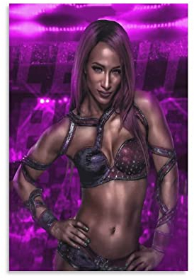 ACIDI Poster Und Gedruckte 30 * 50cm Sasha Banks Wrestlerin Poster Home Einrichtung Dekoratives Wohnzimmer Schlafzimmer Kein Rahmen