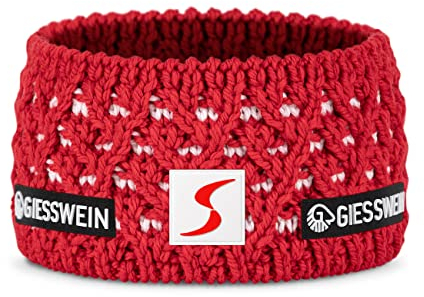 GIESSWEIN ÖSV Headband Adelboden - Ski Austria Merino Stirnband, Damen & Herren Ohrenwärmer aus Merinowolle, Warm gefütterte Ohrenschützer, Unisex Kopfband