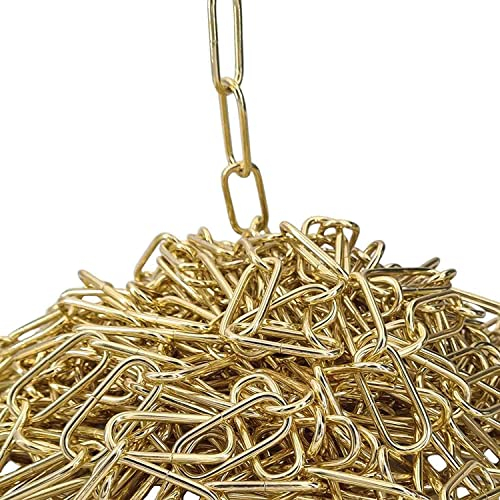 CHRISTOPH PALME Eisenkette ø 4,85mm Glatt Zierkette Rundstahlkette Rundgliederkette Ringkette Stahl Kette 1m (Gold)