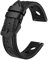 BISONSTRAP Rally Uhrenarmband 20mm, Uhrenarmbänder aus Leder für Herren, Schwarz mit Schwarze Schnalle