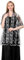 GIBZ Damen Bestickt Glitzer Schal Dünn Vintage Floral Stola Wraps mit Pailletten für Hochzeit Abendkleider, Schwarzes & Silber