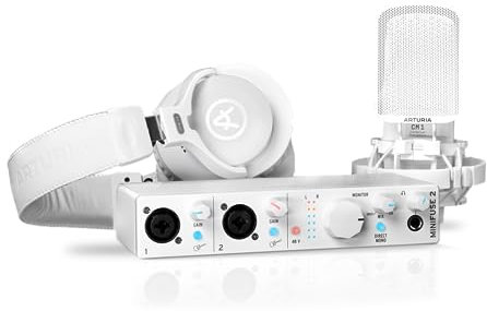 Arturia MiniFuse Recording Pack White USB-Audio Interface+ CM1 + EF1 - USB Interface