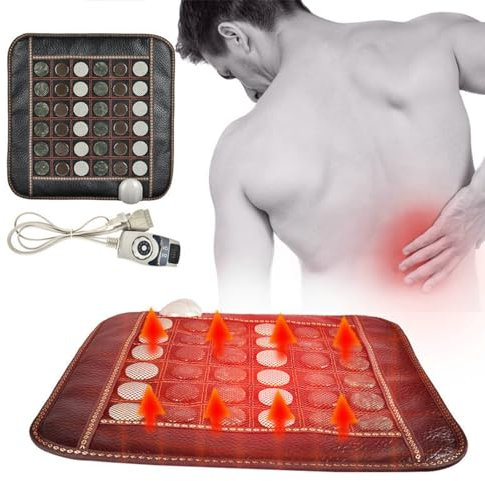 Almohadilla Térmica De Infrarrojos Lejanos De Jade, Almohadilla Térmica Eléctrica para Aliviar El Dolor De Espalda Y Los Calambres, Terapia Caliente por Infrarrojos para Ciática, Artritis