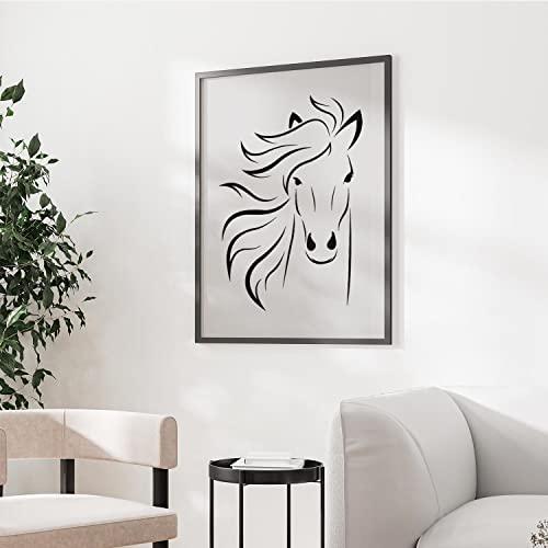 Schablone im Pferd Tier Größe: 46 x 33 cm v7 Design