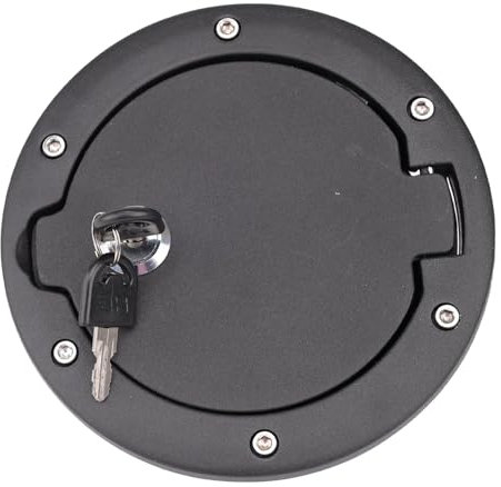 MACHSWON Tankdeckel-Tankdeckel für Jeep Wrangler JK 2007–2018, Zubehör, unbegrenzt, Rubicon Sahara AOLIHAN 2-Türer und 4 Türverriegelung Gastanktür (Tankdeckel-Abdeckung C)