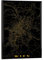 artboxONE Poster mit schwarzem Rahmen 18x13 cm Städte/Wien Wiener CityMap - Bild Wien Stadt Wien stadtplan von Wien