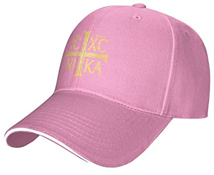 Generic Baseball Cap Christogramm des Orthodoxen Kreuzes des Christentums Baseballmütze Unisex Baseballkappe Verstellbare Trucker Hut Für Reisen Running Outdoor