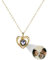 MMXX Personalisierte Projektion Halskette mit Bild im Inneren für Frauen 925er Sterling Silber Foto Halskette Bild Versteckte Gedenkkette Ich Liebe Dich 100 Sprachen (A2: Gold)