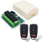 QIACHIP Interruttore di controllo remoto wireless DC 12V 24V 4CH 10A Ricevitore relè a radiocomando a 4 canali 433Mhz con 2 trasmettitori RF, per luci, porta del garage, motore