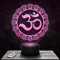 Nachttischlampe Ohm Symbol Dekoration Sammlung Ohm Symbol Hinduismus Gott Religion Spiritualität Yoga Buddhismus Universum Mandir Geschenkidee Mann Frau Symbol Nachtlicht Erwachsene Deko Schlafzimmer