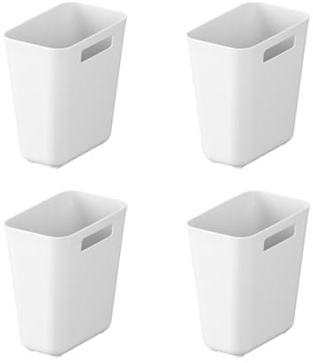 JLNGTHONG 4-piece Self-Adhesive Wall Mounted Storage Box, Bathroom Kitchen Cupboard Door, Self-Adhesive Kitchen Organiser ,for Cabinet Fridge Under Sink Storage Boxes 