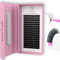 LIORE LASH Cashmere Volume Eyelash Extensions C D L M Curl, 3D Premade, Easy Fan, 0.07-0.10, Matte Black Individual Lashes Extension Mix Tray 7-15mm ((7-15 mm) L Curl 0.07)