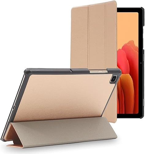 World biz Case for Galaxy Tab A7 10.4” Case 2022 2020(SM-T500/ T503/ T507), Slim Folio Stand Protective Tablet Cover, Multi-Angle Viewing, Auto Wake/Sleep Galaxy Tab A7 (Gold)