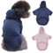 2 Stück Hunde Hoodie, Kleine Hunde Strickpullover Wintermantel, Warm und Leicht, mit Einer Weichen Textur, Leicht zu Tragen (Grau, Schwarz) (XL) (Kapuzenpullover)