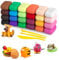 Clay,Modelliermasse Lufttrocknend - 36 Farben Knete Lufttrocknend FüR Kinder, Modische Und Exquisite Lufttrocknende Modelliermasse,Geschenk FüR Jungen Und MäDchen Im Alter Von 3-12 Jahren (36)