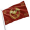 Bandiera cristiana occidentale SPQR Impero Romano Bandiera della Democrazia Europea Storia dell'Antica Roma - Materiale colorato anti-sbiadimento - Adatto per la decorazione della casa romana, il