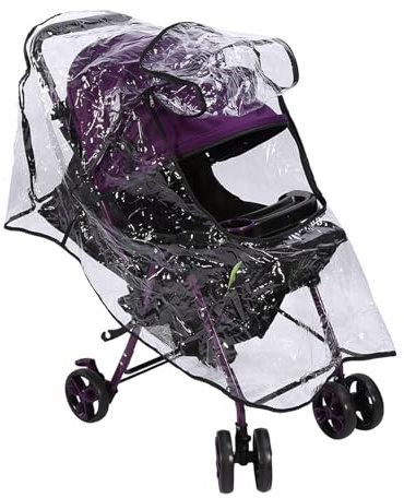 Tbest 1PC PVC Universal Baby Stroller Rain Cover Dust Wind Shield Pram Accessory