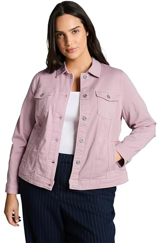 TOM TAILOR Damen 1051914 Plus Size - Jeansjacke mit Eingriffstaschen