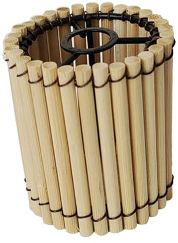 BAZEITFLOW Handgefertigter Lampenschirm Aus Naturholz Mini Hängelampe Lampenabdeckung Für Weicheres Licht Schlafzimmer Dekoratives Licht Accessoire Hängelampenschirm