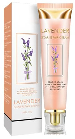 Crema Nutritiva Para La Piel Con Aceite De Lavanda Orgánico Lavender Cicatricial, Crema Cicatrizante Eficaz - Reduce La Apariencia De Cicatrices Viejas Y Nuevas De Quemaduras