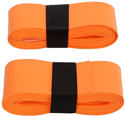 Drum Stick Grip Tape 2 Packungen |Sicher – Griffige und schweißabsorbierende PU-Hülle für Trommelstöcke |Sicherer Halt für reibungslose Auftritte/Übungen/Auftritte (Orange)