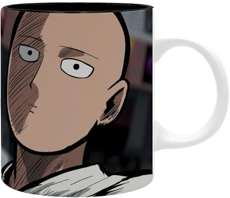 ABYSTYLE Tasse One Punch Man Saitama Serieux – Offizielles Produkt – Keramik – Fassungsvermögen 320 ml – Sublimierter Druck
