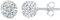 SILVEGO Damen Ohrringe aus 925 Sterling Silber mit Swarovski Crystals Kugel Ohrstecker